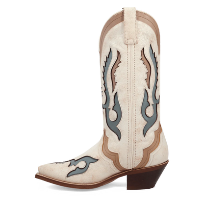 Ladies Laredo Off White Honky-tonk halo Boots 20083