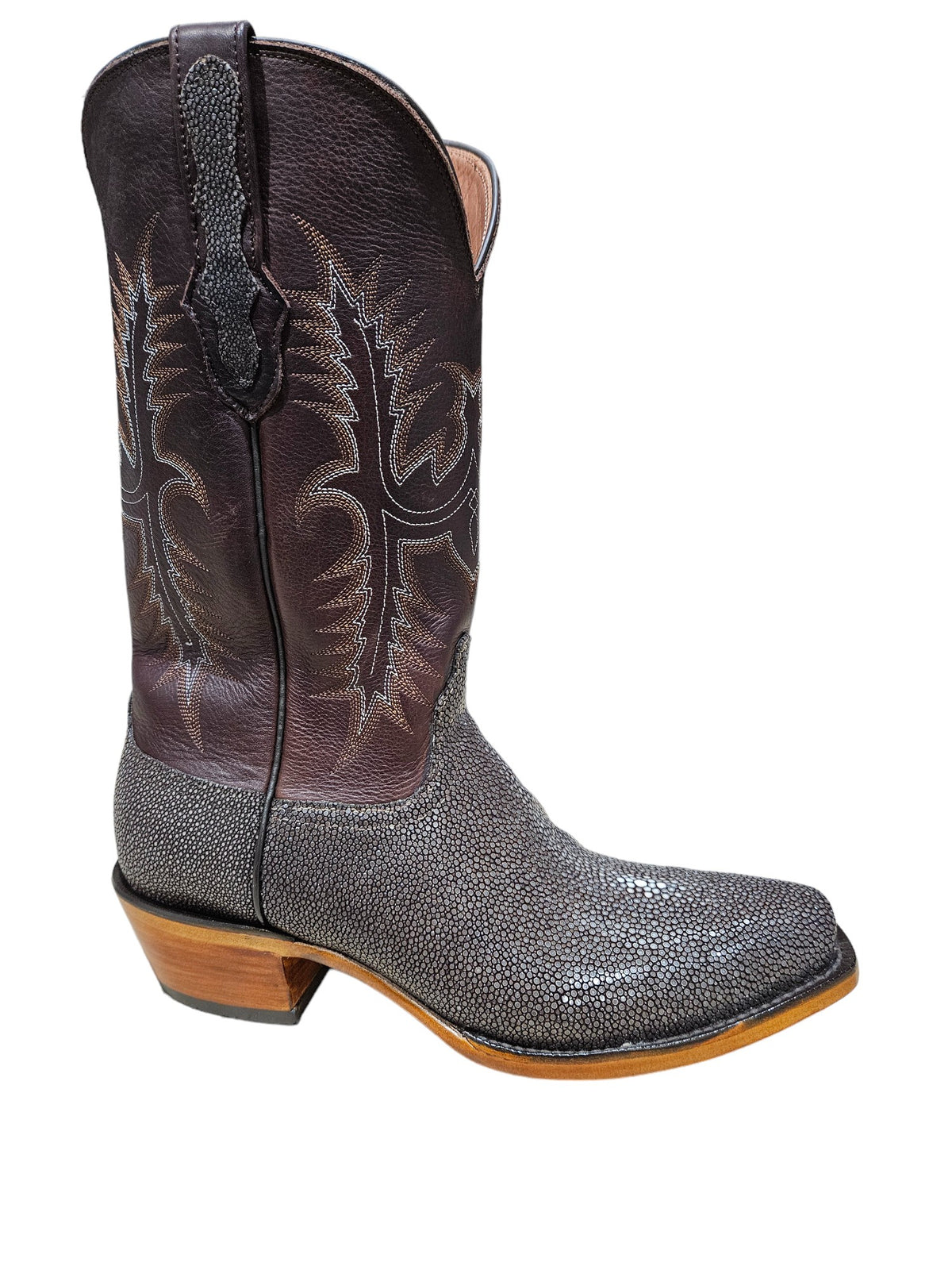 8030 - Men's Genuine Black Stingray Square Toe Western Boot 8030 - Men's Genuine Black Stingray Square Toe Western Boot