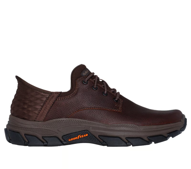 Men's Skechers Slip-ins: Respected - Garville RED/BROWN  205201 RDBR