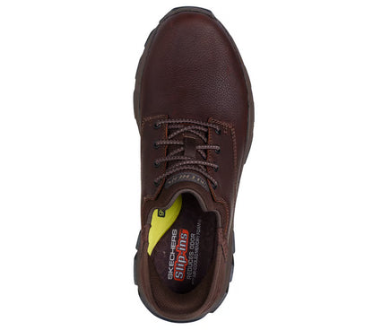Men's Skechers Slip-ins: Respected - Garville RED/BROWN  205201 RDBR