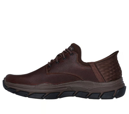 Men's Skechers Slip-ins: Respected - Garville RED/BROWN  205201 RDBR