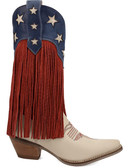 Dingo Women's Wild N' Free Fringe Western Boots - Snip Toe DI2476-MU