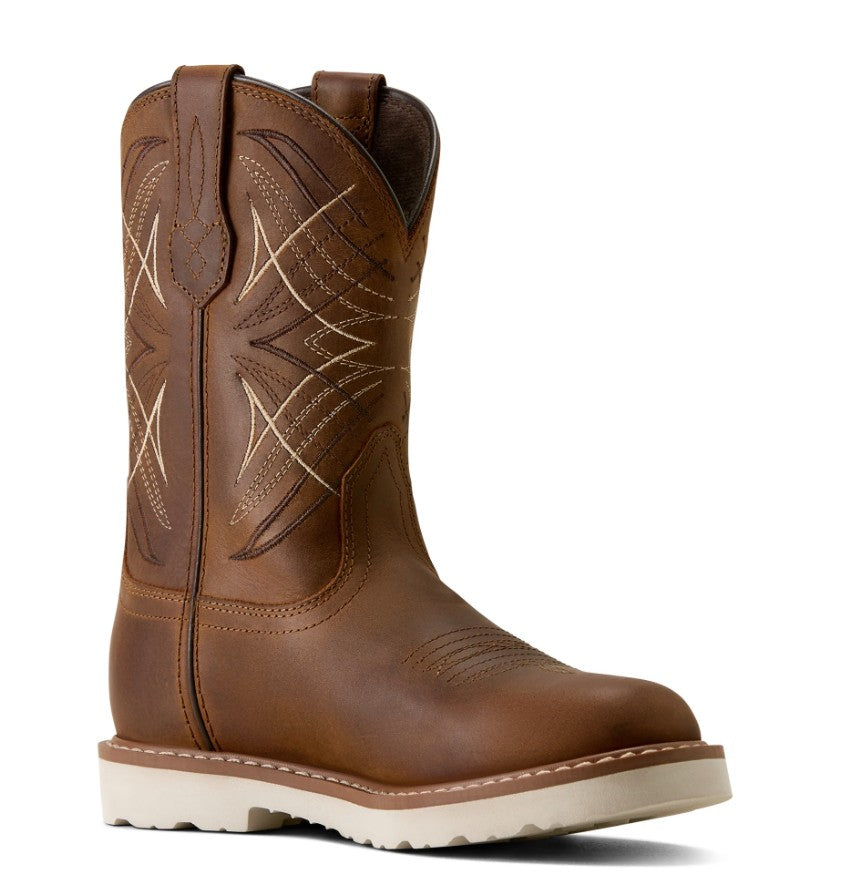 Ariat Youth Activate Distressed Brown Round Toe Western Boot 10080485
