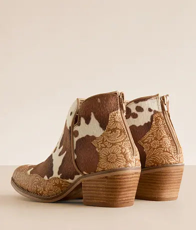 Ladies CHRISTINA TAN Hair On Cow Ankle Bootie