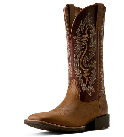 Ariat Men's Sport Colter Sorrel Crunch Wide Square Toe Western Boot 10080268