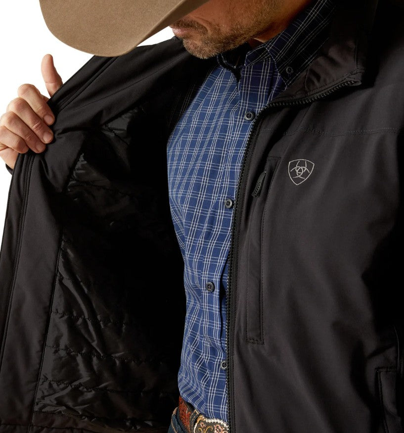 Ariat Men's Pioneer Stretchshell Black Jacket 10062508