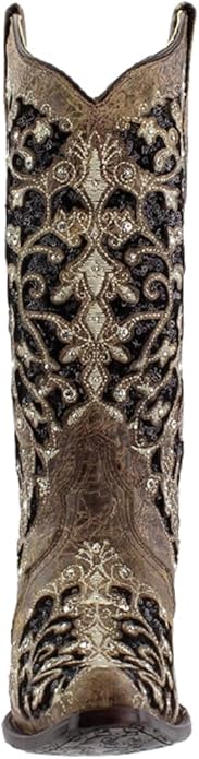 Corral Boots Women's Western Snip Toe Wedding Boots-A3569