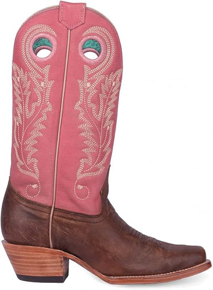 CORRAL LADIE'S BROWN/PINK WESTERN BOOT- A4459
