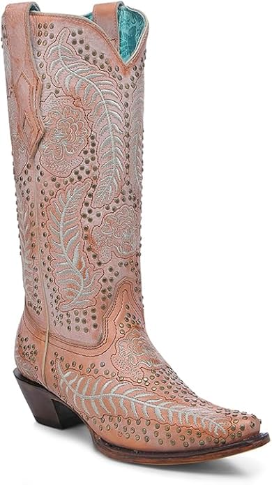 CORRAL LADIE'S EMBROIDERY & STUDS  WESTERN BOOT- A4709