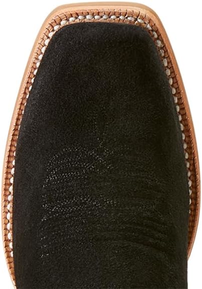 Ariat Women's Derby Monroe Western Boot Black Roughout/Kissable Pink 10047047