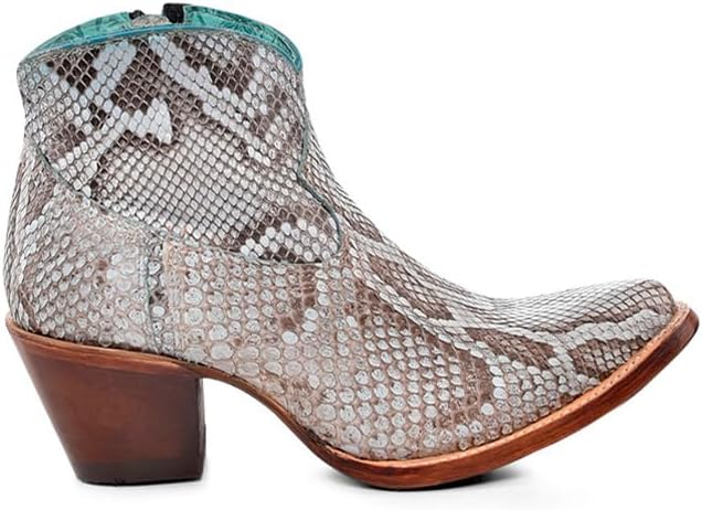 Blue Python Idyllwild Boots Blue Corral Boots | Women’s Python Leather Ankle Boots A4