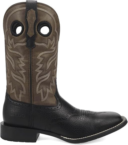 MEN'S LAREDO BURNHAM BLACK WESTERN BOOTS 8064