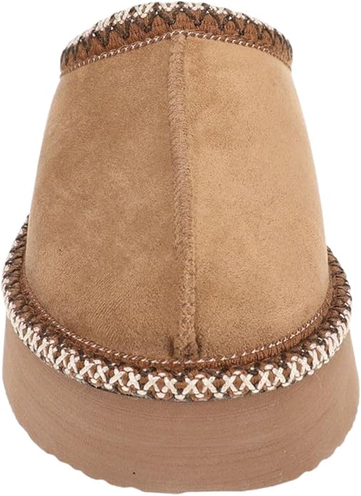 Very G Women's CHRISTY TAN Slip On Platform Slipper Mule