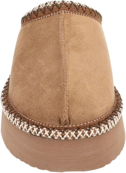 Very G Women's CHRISTY TAN Slip On Platform Slipper Mule