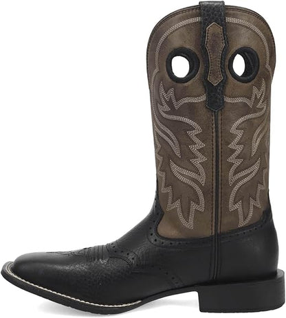 MEN'S LAREDO BURNHAM BLACK WESTERN BOOTS 8064