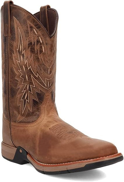 Laredo Vapor - Men's Tan/Brown Leather Cowboy Boots 8208