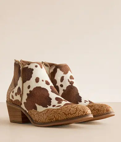 Ladies CHRISTINA TAN Hair On Cow Ankle Bootie