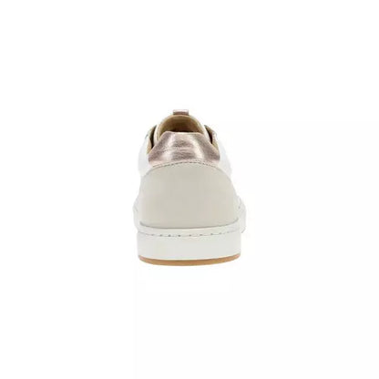 Women's Dansko White & Rose Gold Josey Sneakers 10102000396