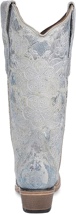 Circle G Women`s Baby Blue Embroidered Boot L6232