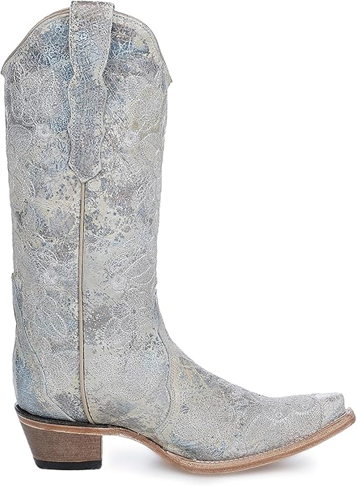 Circle G Women`s Baby Blue Embroidered Boot L6232