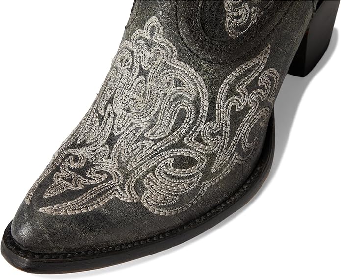 Women's Corral Black Luminescent Embroidery Ankle Boot A4598