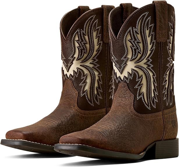 Ariat Kids Driftwood Wide Square Toe Western Boots 10080273