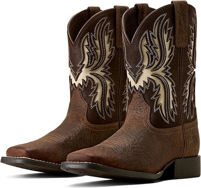 Ariat Kids Driftwood Wide Square Toe Western Boots 10080273