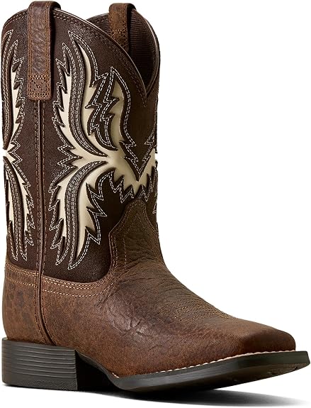 Ariat Kids Driftwood Wide Square Toe Western Boots 10080273