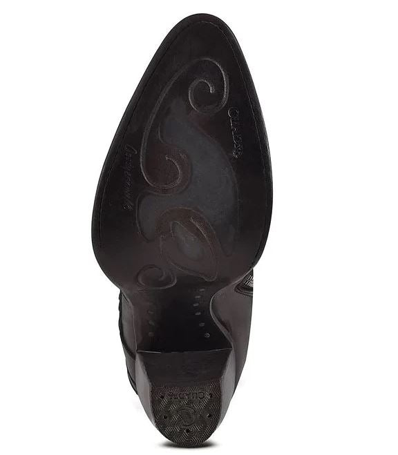 Cuadra Ladies Stingray Crystalized Black Western Booties CU618