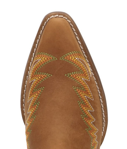WOMEN'S DINGO LAUREL LEATHER BOOTIE BROWN DI2464-BN