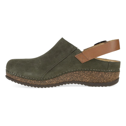 9605-825300  WOMEN'S DANSKO MERRIN OLIVE EMBOSSED SUEDE