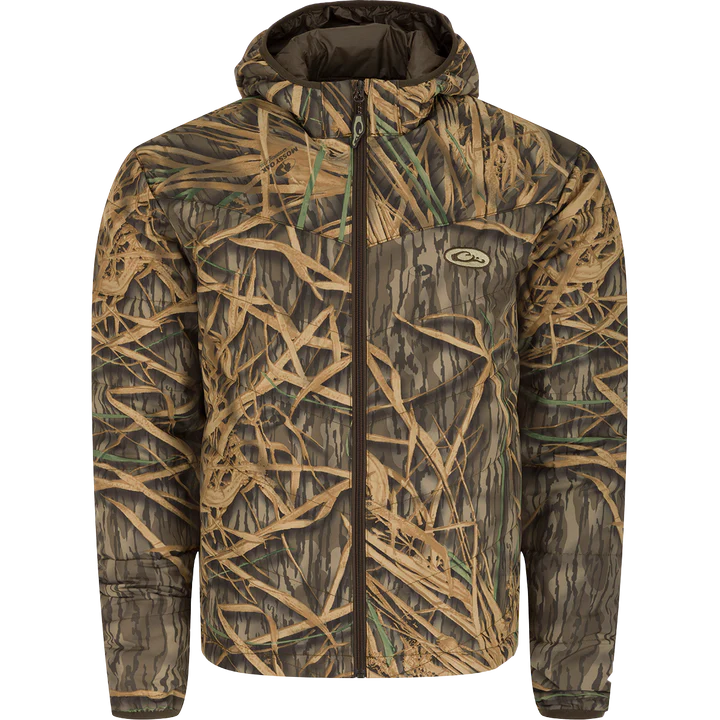 DRAKE MST Waterfowl Pursuit Synthetic Full Zip Jacket with Hood AD4060-009 SHADOWGRASS