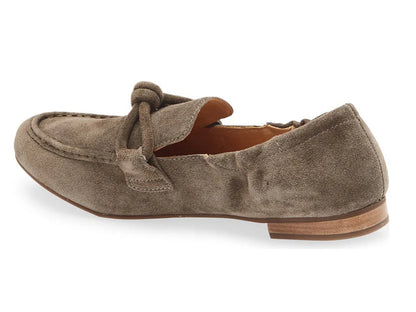 Ladies Chocolate Blu ANYA TOFFEE SUEDE Loafer