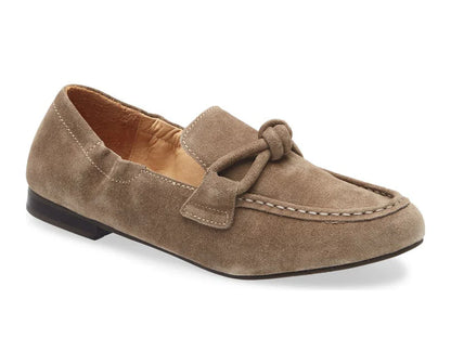 Ladies Chocolate Blu ANYA TOFFEE SUEDE Loafer