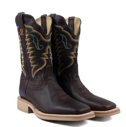 R. Watson Men's Dark Cigar Cowhide Western Boot RW8503-2