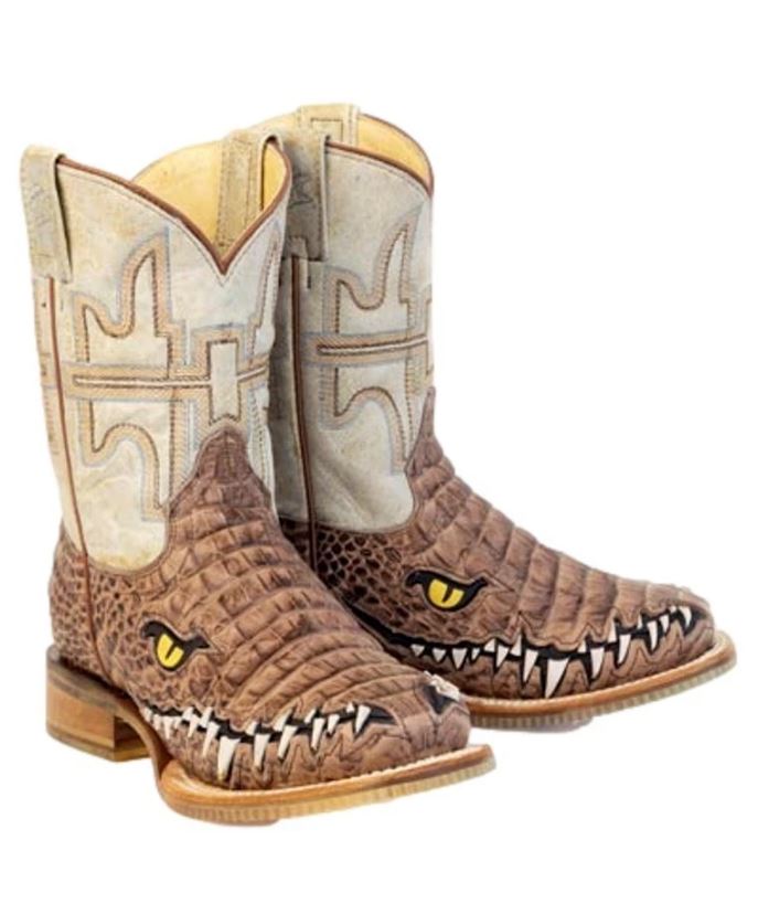 Tin Haul Boy's Al O'Gator Let's Ride Western Boots 14-018-0077-0966