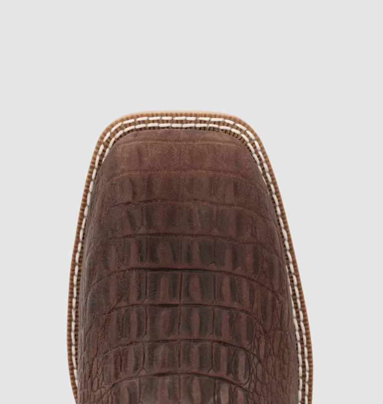 Durango Men's Shyloh Nicotine Croc Print 11" Western Boot DDB0530