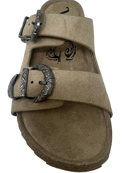 Very G Women's Skye Buckle Sandals Taupe