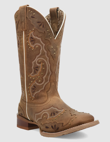 Laredo Ladies Lottie Sand Brown Leather Western Boot 2020