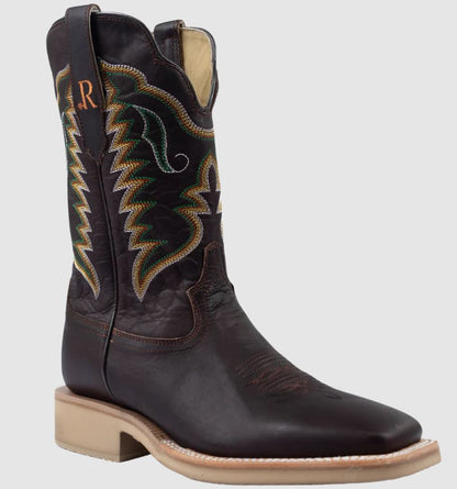 R. Watson Men's Dark Cigar Cowhide Western Boot RW8503-2