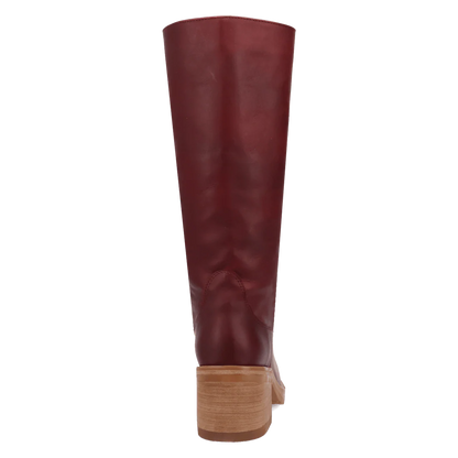 Ladies Dingo Vagabond Merlot Leather Boots DI2287-RD16