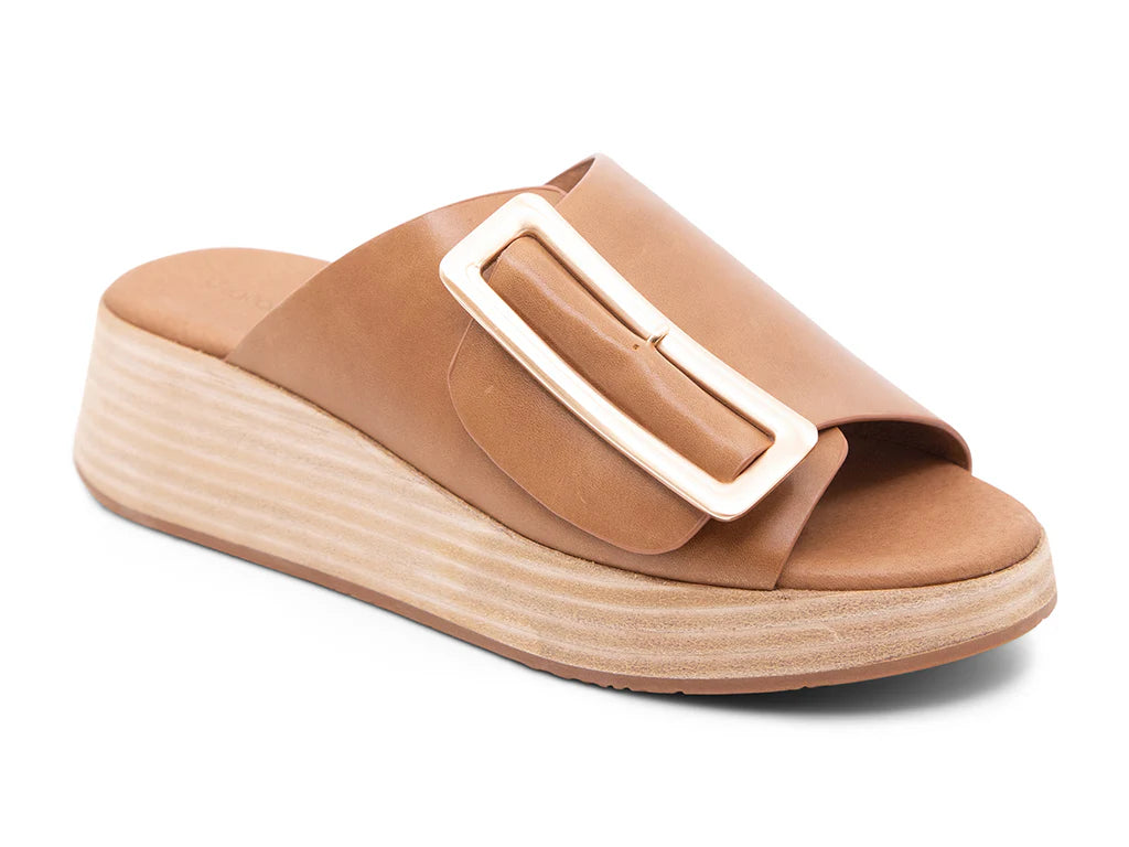 Ladies Chocolat Blu ELA SADDLE slide on sandles