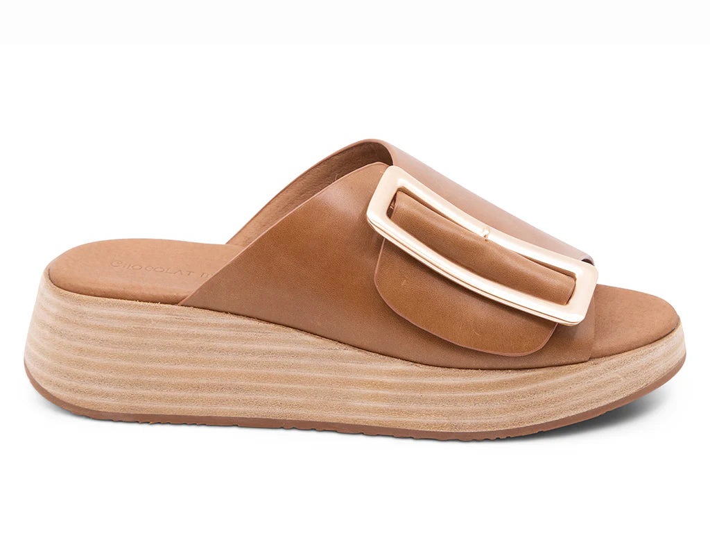 Ladies Chocolat Blu ELA SADDLE slide on sandles