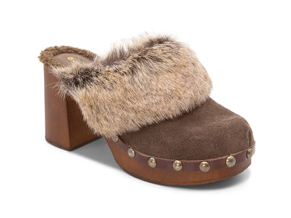 LADIES CHOC BLU FADIA DK BROWN CLOGS