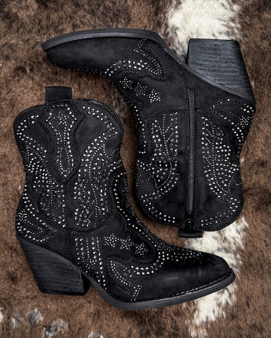 Ladies PARADE BLACK by Very G Ankle Boots
