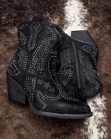 Ladies PARADE BLACK by Very G Ankle Boots