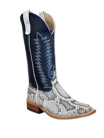 Men's Anderson Bean Exotic Burmese Natural Python Cowboy Boots 339922
