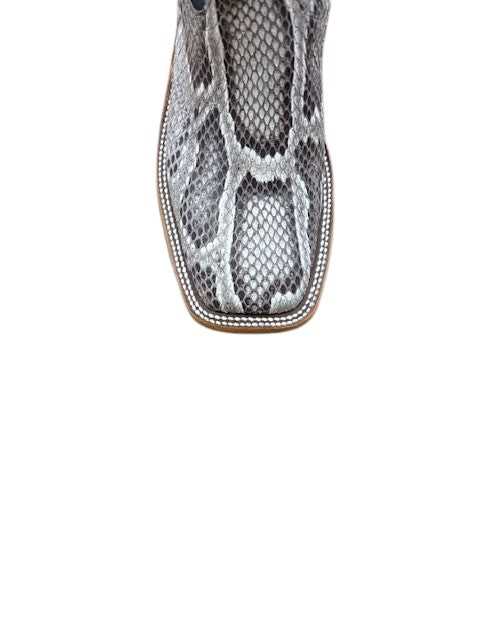 Anderson Bean Python Anderson Bean Navy Bulldozer Burmese Natural Exotic Python Boots 33992