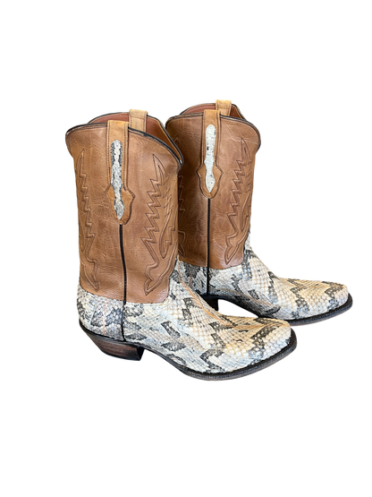 Men's Black Jack Canebreak Rattlesnake Boots NT6520-V4