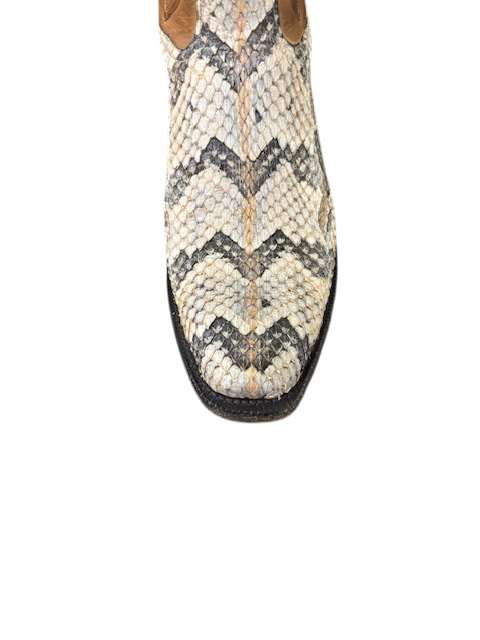 Men's Black Jack Canebreak Natural Rattlesnake Boots NT6520-V4